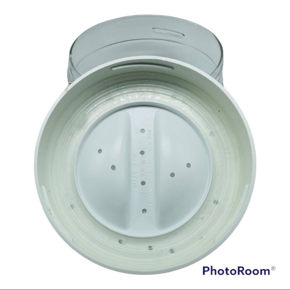 PYREX CORNING Spice of Life STORE N' SEE 4" x 6" Glass Canister w/ Lid  #7080-G - Picture 3 of 4